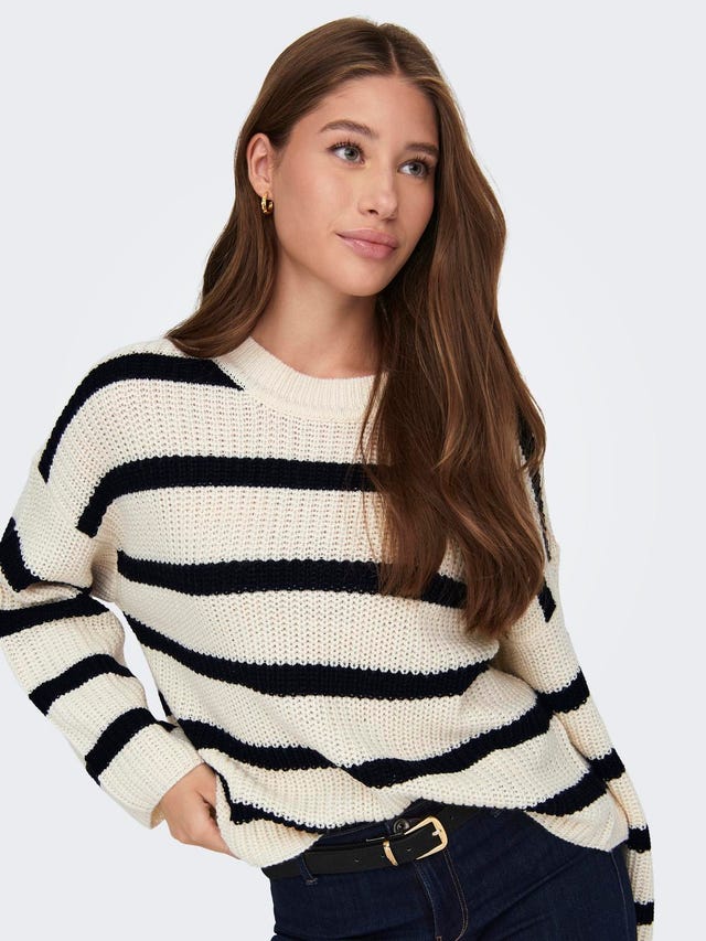 ONLY Round Neck Dropped shoulders Pullover - 15264902