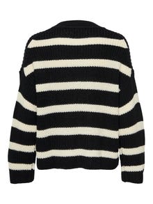 ONLY Pull-overs Col rond Épaules tombantes -Black - 15264902