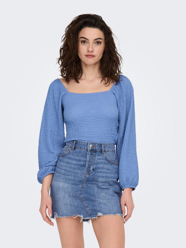 ONLY Tops Regular Fit Col carré - 15264932