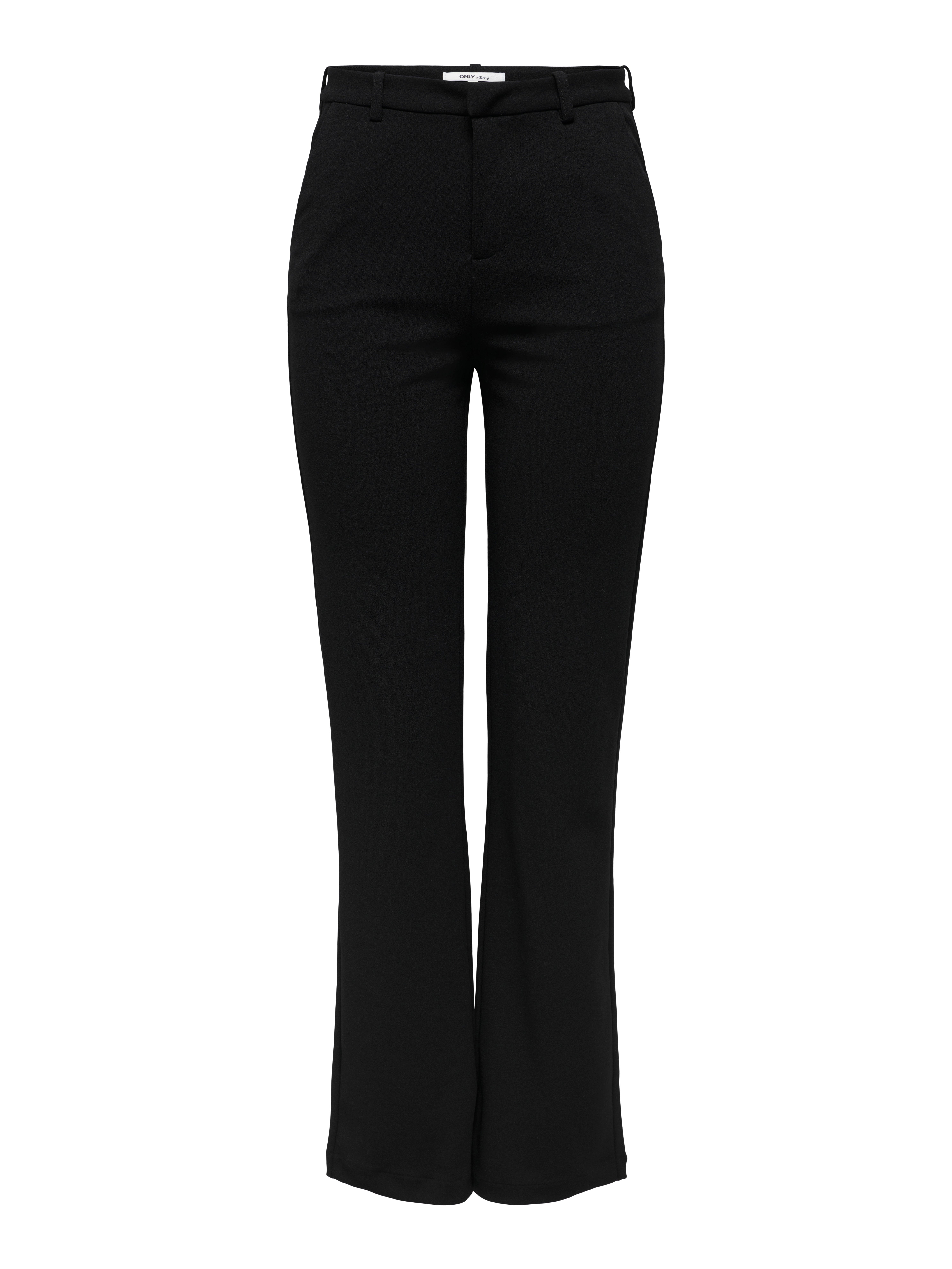 ONLRAFFY-YO Mittlere Taille Gerade geschnitten Hose | Schwarz | ONLY®