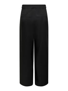 ONLY Large à taille haute Pantalon -Black - 15265184