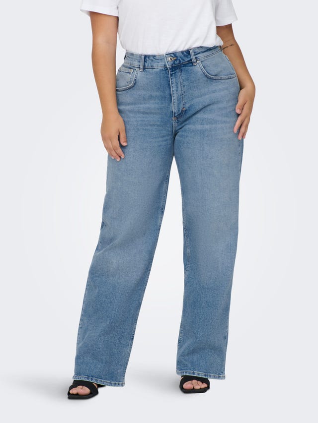ONLY Curvy CARJules wide high waisted jeans - 15265198