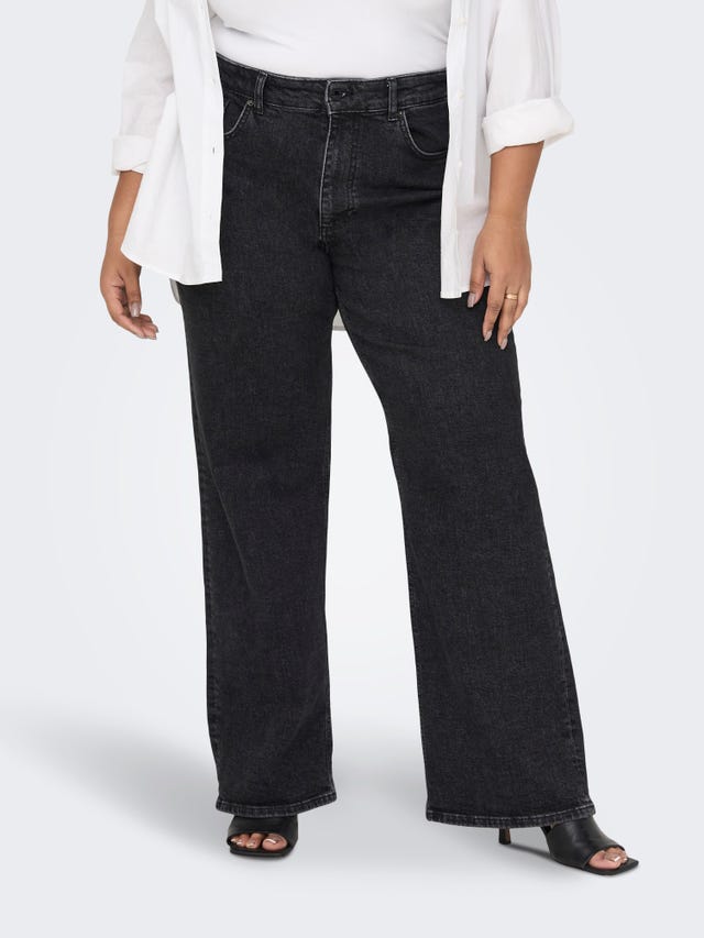 ONLY CARJules holgado para talla grande Jeans de talle alto - 15265201