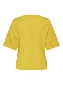 ONLY Normal geschnitten Rundhals Tief angesetzte Schulter T-Shirt -Tawny Olive - 15265368