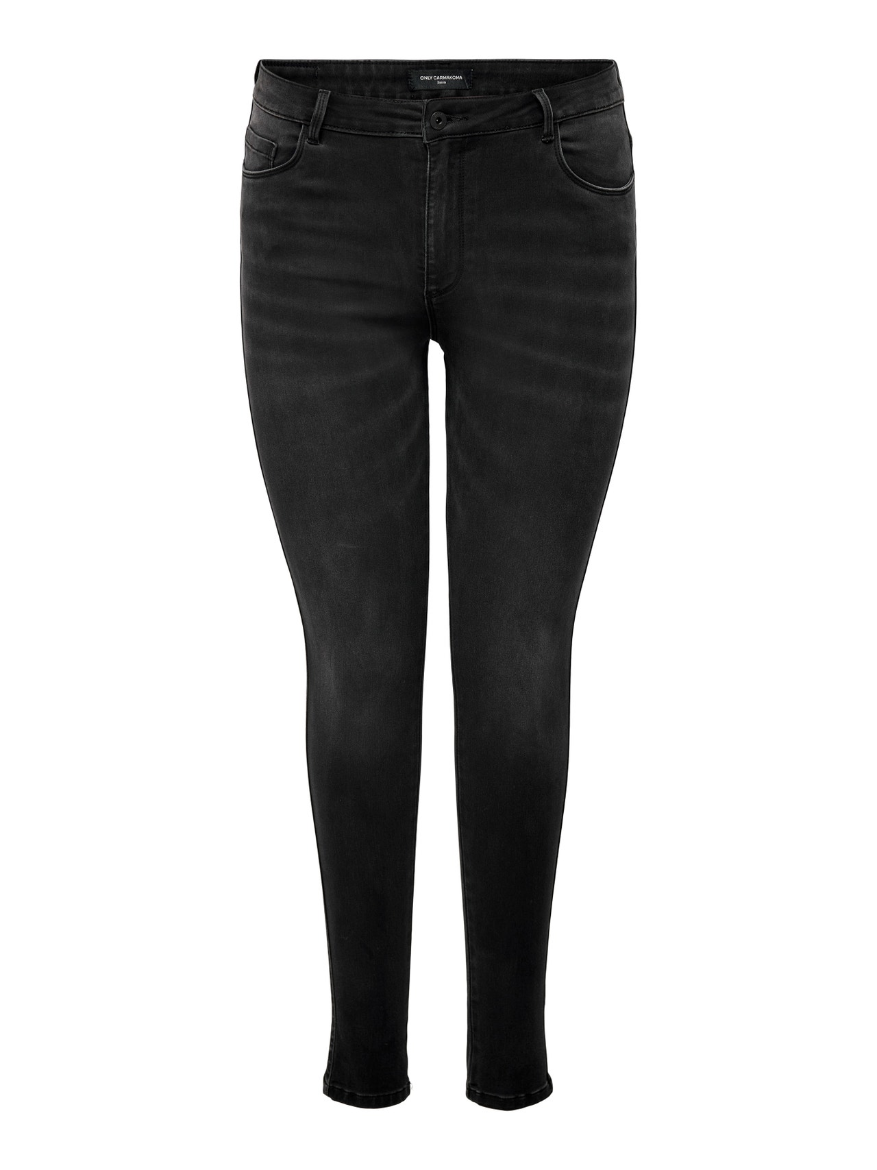 ONLY Skinny Fit Hohe Taille Curve Jeans -Black Denim - 15265376