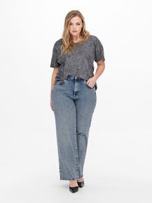 ONLY Skinny Fit Hohe Taille Jeans -Light Blue Denim - 15265401
