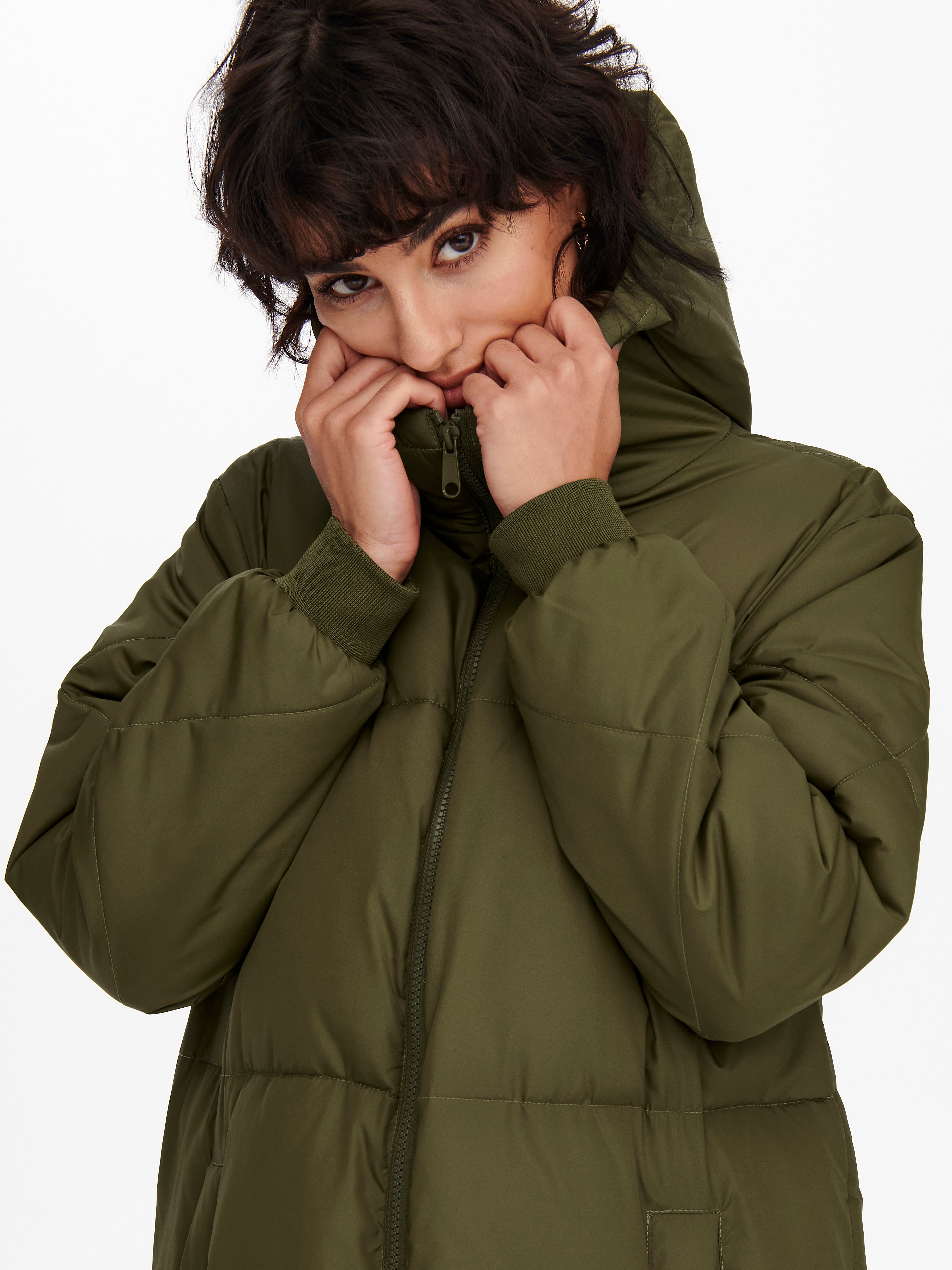 Jacket on sale oversized hood