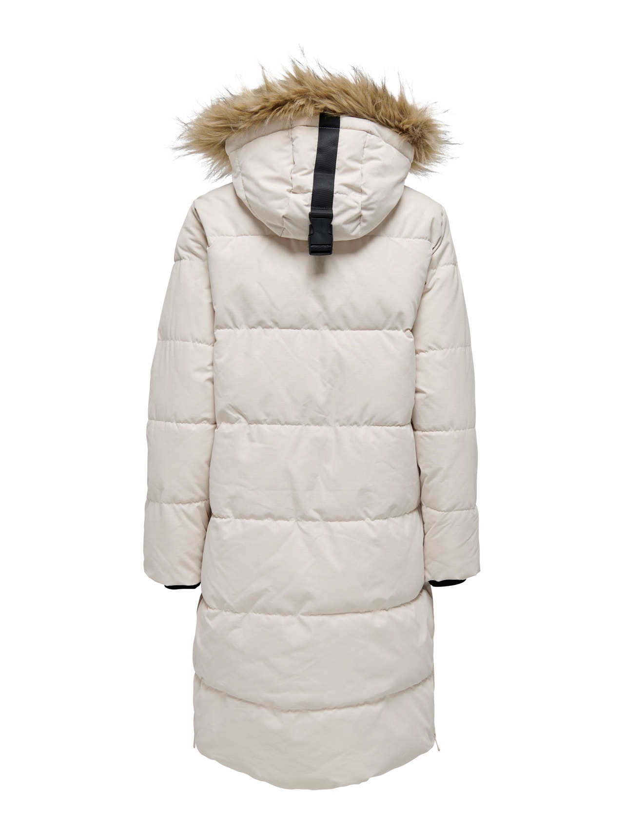 ONLY Drapy oversized hood Quilted Jacket -Whitecap Gray - 15265427