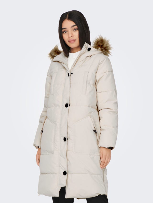 ONLY Drapy oversized hood Quilted Jacket - 15265427
