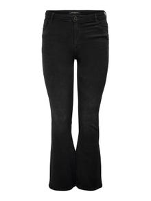 ONLY Jeans Flared Fit Taille haute Curve -Black - 15265428