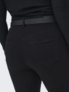 ONLY CARSally talla grande de cintura alta Jeans de campana -Black - 15265428