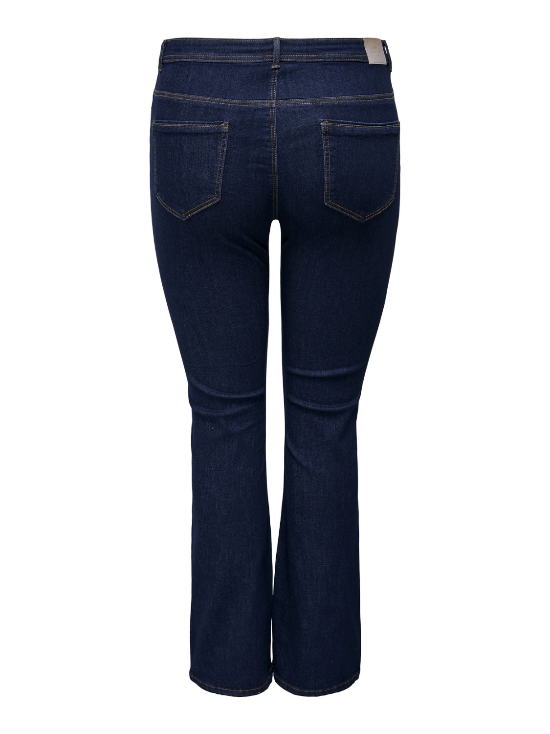 ONLY Curvy CARSally high-waist Flared Jeans -Dark Blue Denim - 15265434