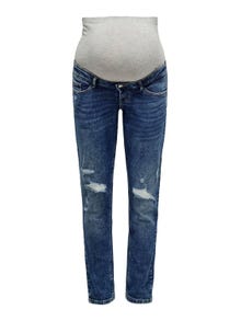 ONLY ONLMeneda High Waist Mom Jeans -Light Medium Blue Denim - 15265491