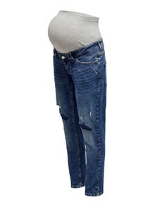 ONLY Straight Fit High waist Jeans -Light Medium Blue Denim - 15265491