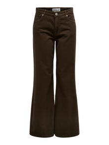 ONLY Holgado de cintura baja Pantalones -Hot Fudge - 15265505
