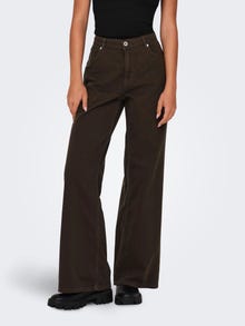 ONLY Wide low waist Trousers -Hot Fudge - 15265505