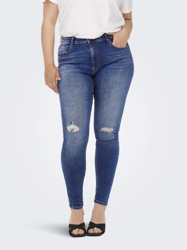 ONLY Skinny Fit Hohe Taille Curve Jeans - 15265521