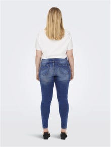 ONLY Skinny Fit Hohe Taille Curve Jeans -Light Medium Blue Denim - 15265521
