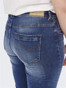 ONLY Curvy CARLaola highwaisted Skinny fit-jeans -Light Medium Blue Denim - 15265521