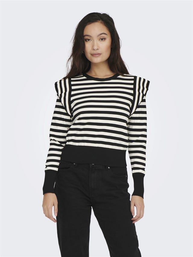 ONLY Striped Knitted Top - 15265528