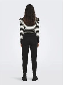 ONLY Striped Knitted Top -Black - 15265528