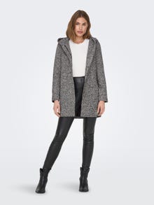 ONLY Hooded coat -Black - 15265596
