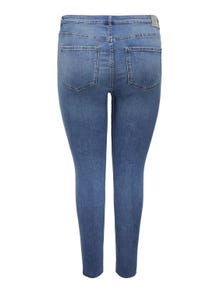 ONLY Curvy CarLake ankel HW Skinny fit jeans -Medium Blue Denim - 15265683