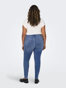 ONLY Curvy CarLake - Longueur cheville à taille haute Jean skinny -Medium Blue Denim - 15265683