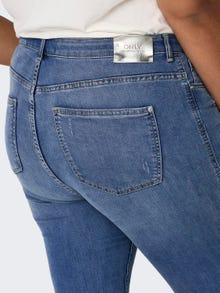 ONLY Curvy CarLake Ankle HW Skinny fit jeans -Medium Blue Denim - 15265683