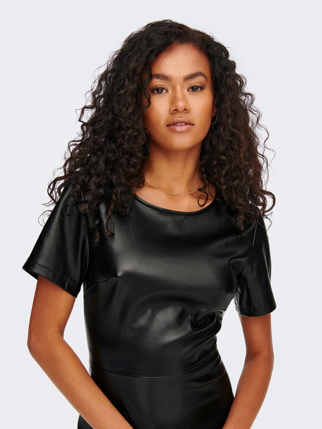 leather top dress