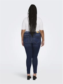 ONLY Curvy CARMaya shape reg Skinny fit-jeans -Dark Blue Denim - 15265965