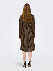 ONLY mini striped Shirt dress -Black - 15266110