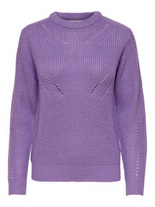 ONLY O-Neck Pullover -Chalk Violet - 15266149