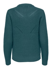 ONLY Solid colored Knitted Pullover -Atlantic Deep - 15266149