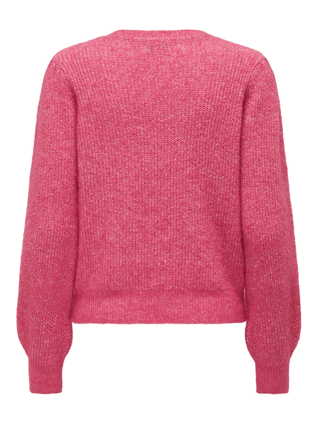 ONLY Puff sleeved Knitted Pullover -Raspberry Wine - 15266183