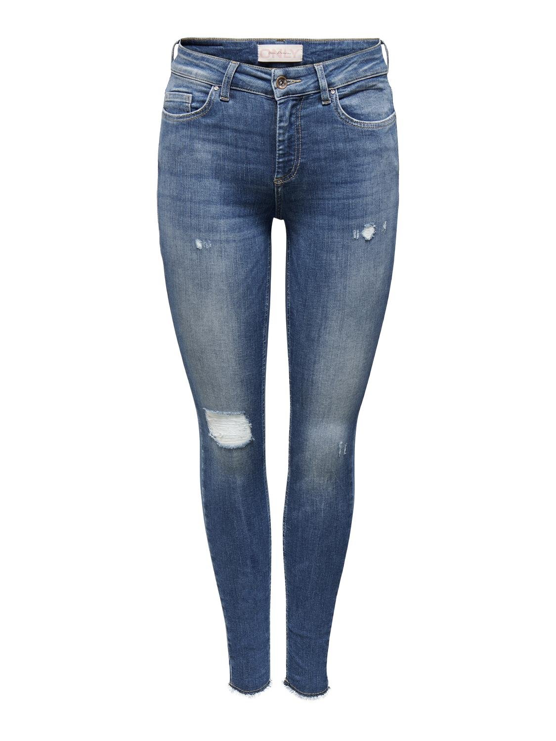 ONLY ONLBlush mid ankle Skinny fit jeans -Dark Medium Blue Denim - 15266184