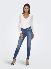 ONLY ONLBlush Mid Ankle Skinny Fit Jeans -Dark Medium Blue Denim - 15266184