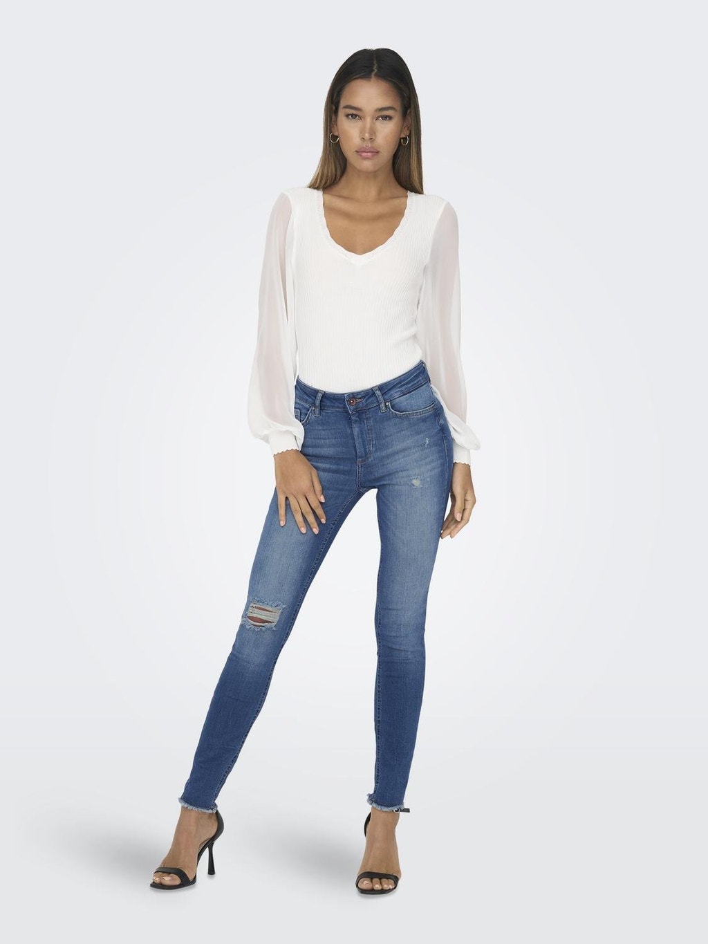 onlblush life mid ankle skinny fit jeans