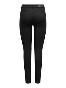 ONLY Skinny Fit Hohe Taille Jeans -Black - 15266202