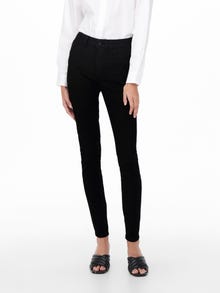 ONLY Skinny Fit Hohe Taille Jeans -Black - 15266202