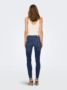 ONLY Skinny Fit Mid waist Raw hems Jeans -Medium Blue Denim - 15266225