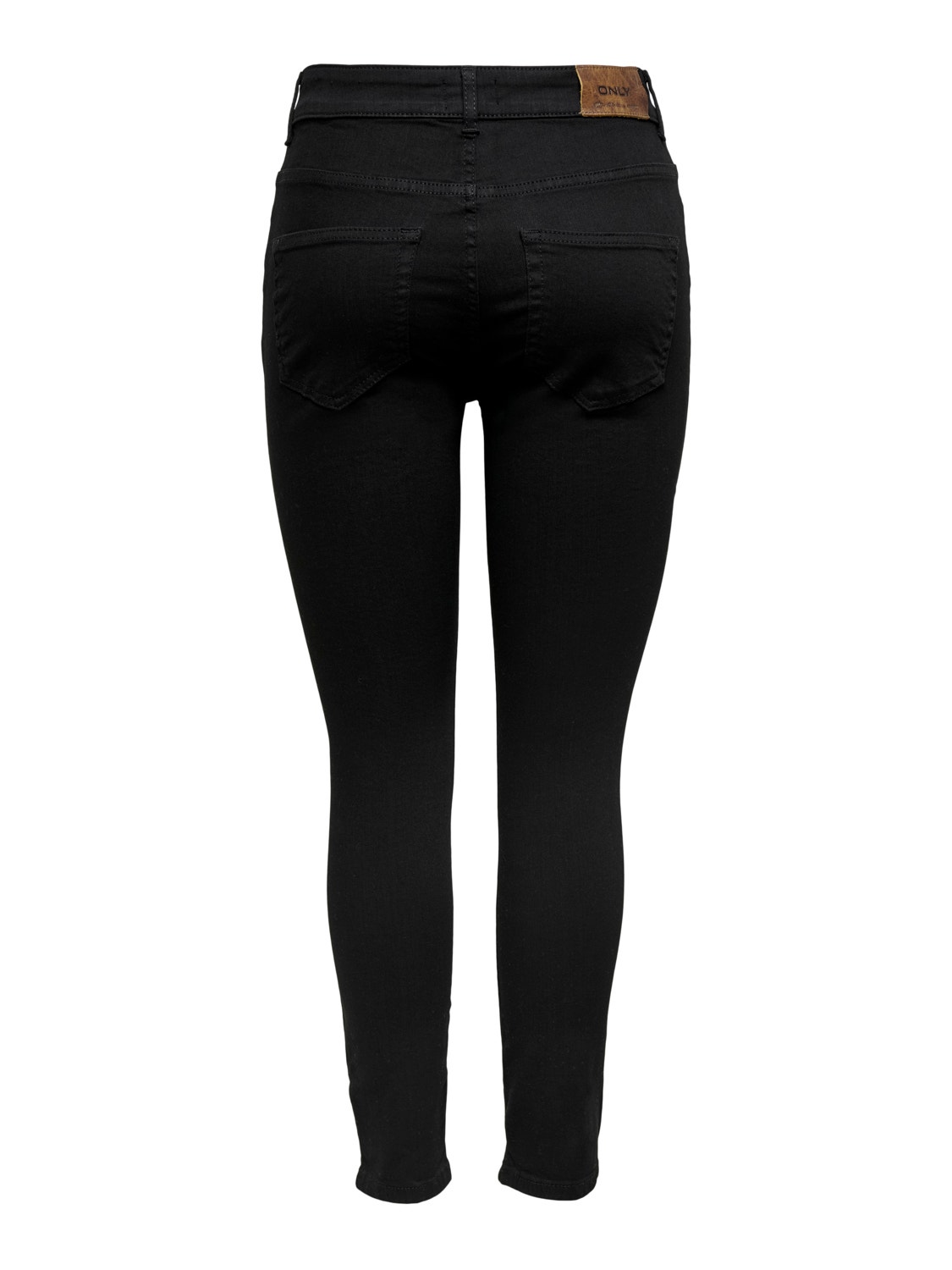 ONLY Jeans Skinny Fit Taille moyenne -Black - 15266305