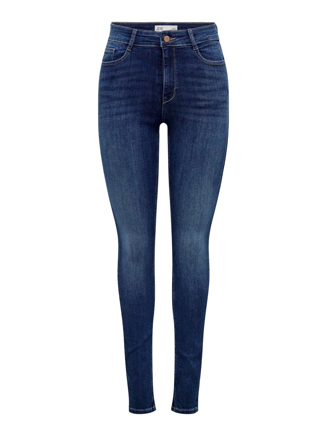 ONLY JDYVega High Push Skinny fit-jeans -Dark Blue Denim - 15266307