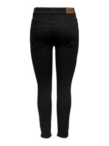 ONLY Jeans Skinny Fit Taille moyenne -Black - 15266309