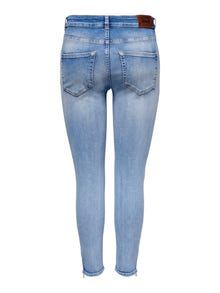 ONLY ONLBOBBY Mittlere Taille Skinny Fit Jeans -Light Blue Denim - 15266322