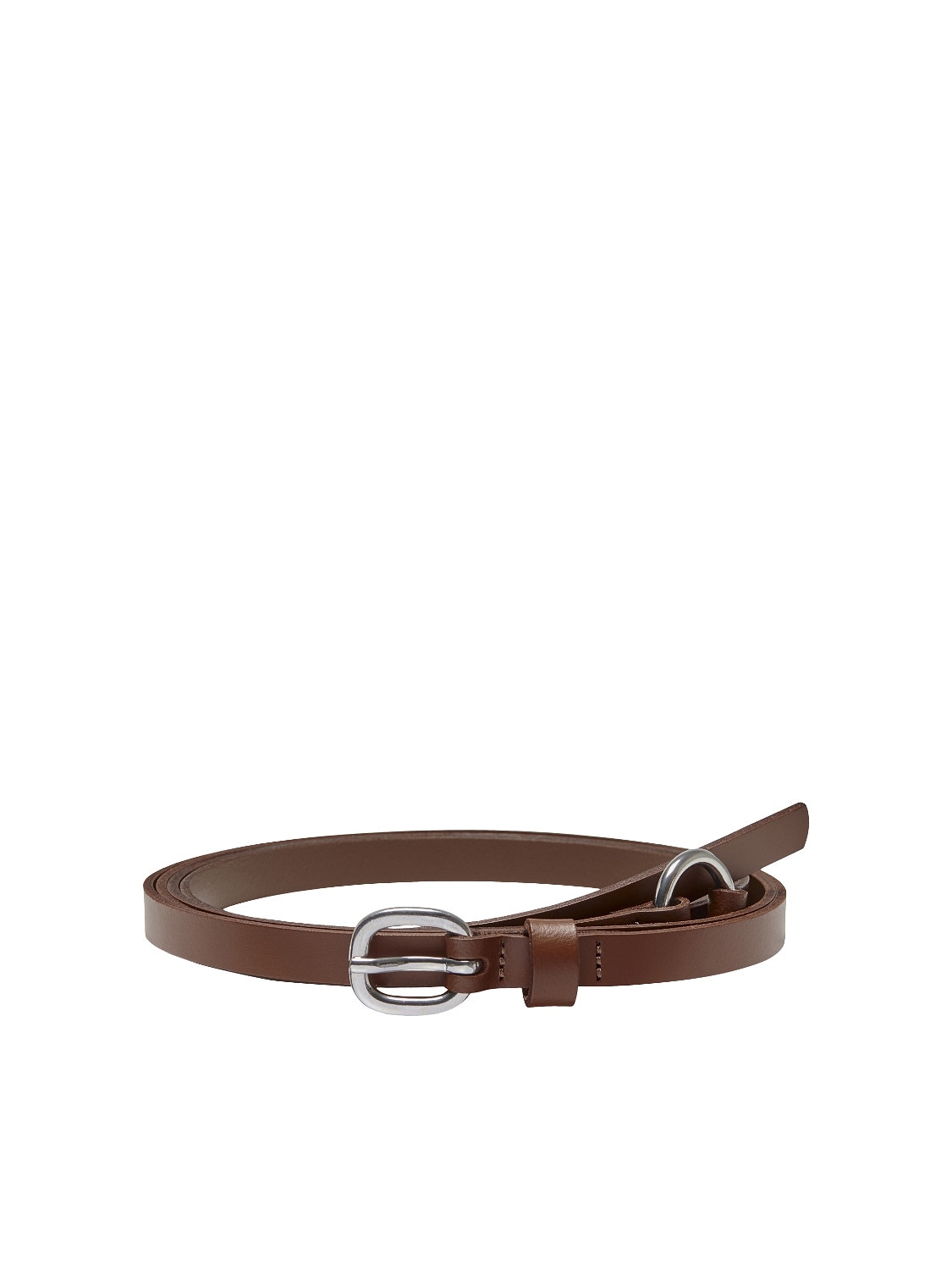 ONLY Leather double buckle Belt -Cognac - 15266352