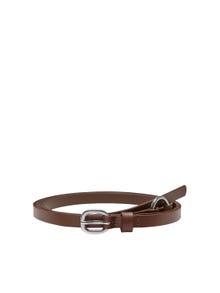 ONLY Leather double buckle Belt -Cognac - 15266352