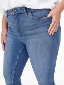ONLY Skinny Fit Hohe Taille Jeans -Light Blue Denim - 15266394