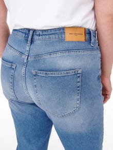 ONLY Skinny Fit Hohe Taille Curve Jeans -Light Blue Denim - 15266398