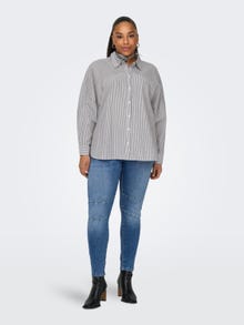 ONLY Curvy CARWilly reg ankl Skinny fit jeans -Light Blue Denim - 15266401